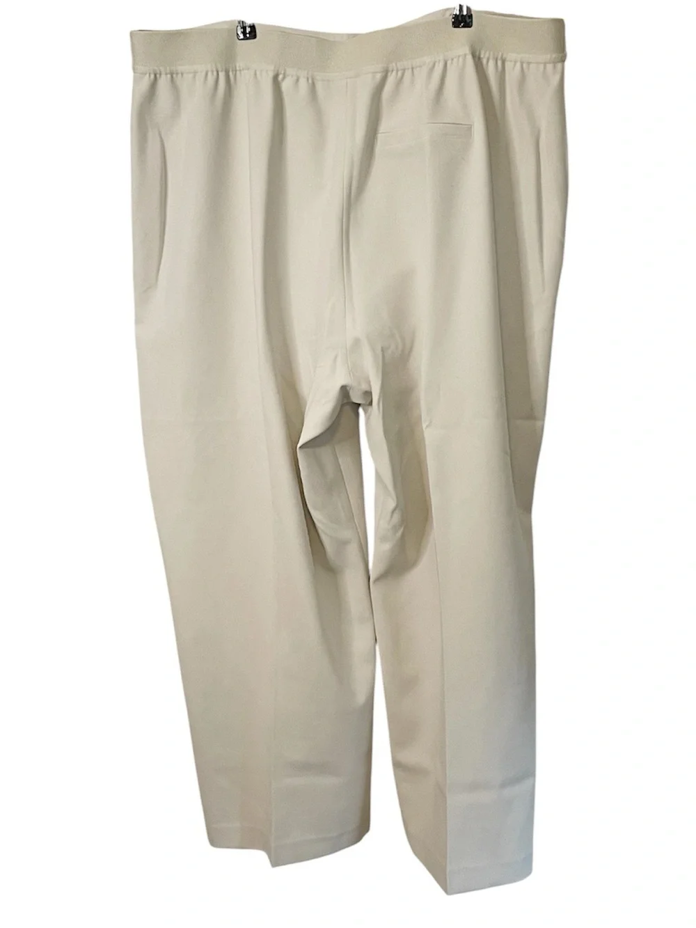 Spanx opacity crepe trouser in parchment-NWT